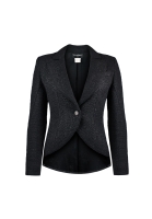 Chanel Black Tweed Fitted Jacket