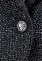 Chanel Black Tweed Fitted Jacket