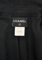 Chanel Black Tweed Fitted Jacket
