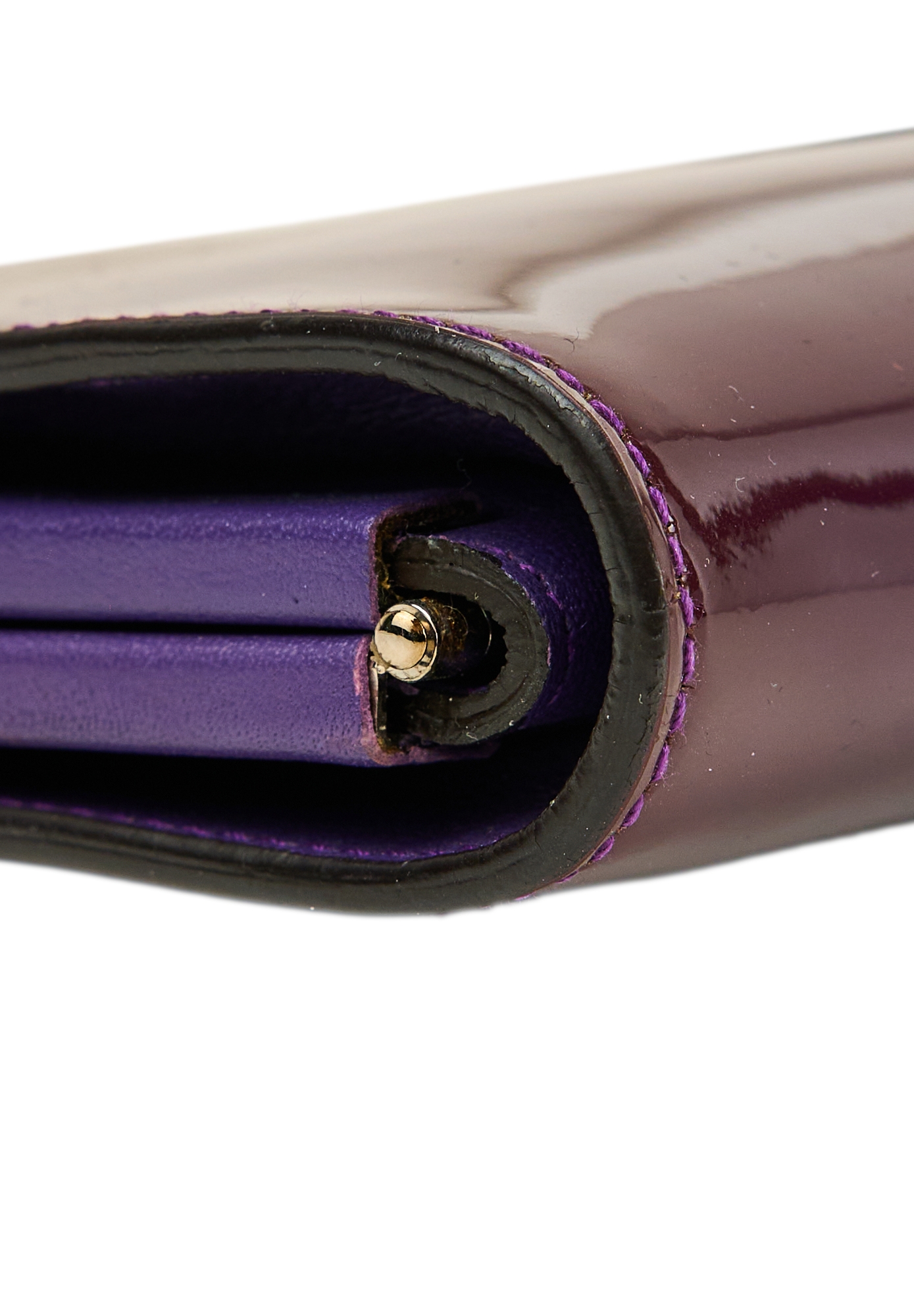 Salvatore Ferragamo Burgundy Clutch