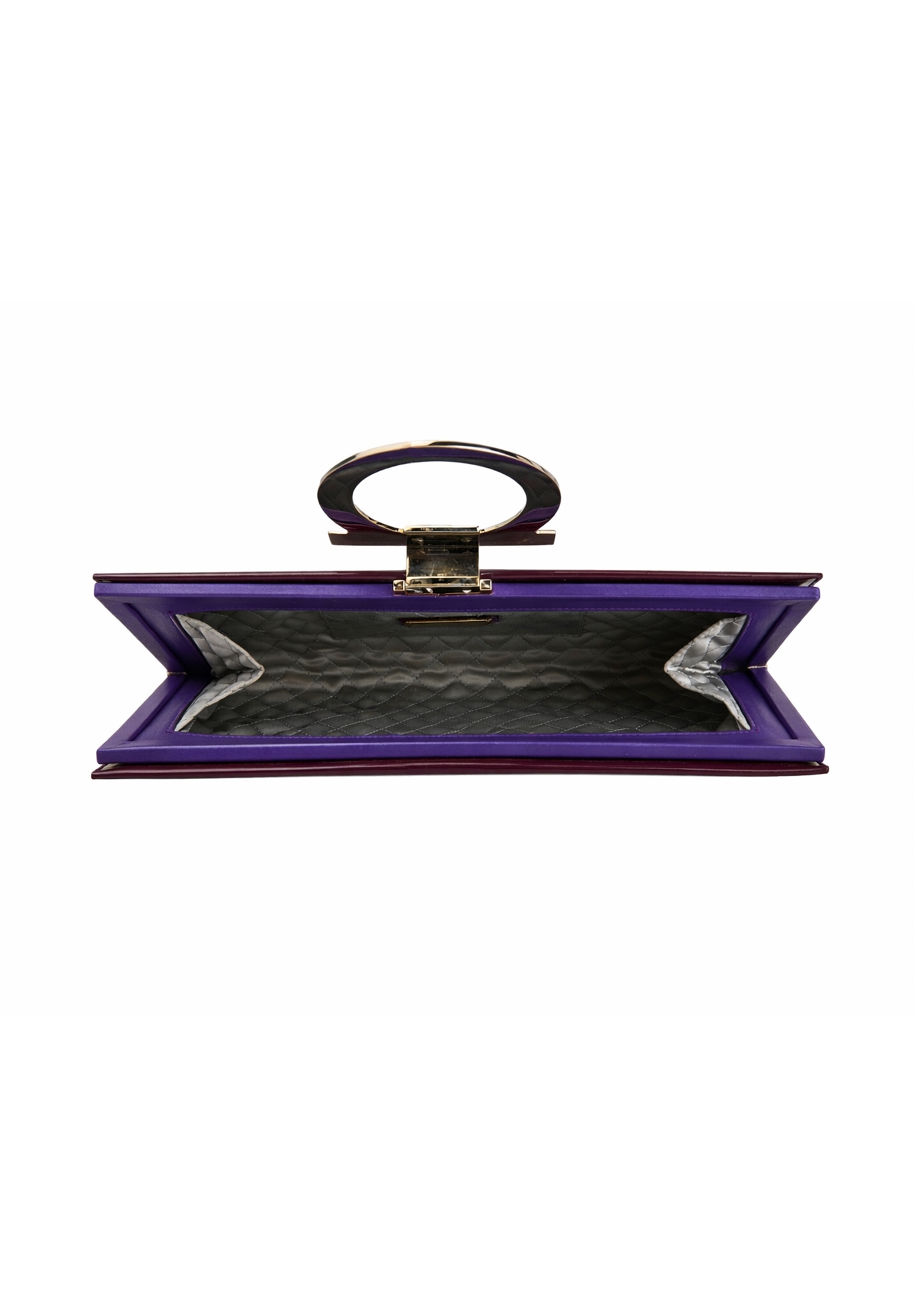 Salvatore Ferragamo Burgundy Clutch