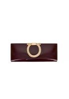 Salvatore Ferragamo Burgundy Clutch