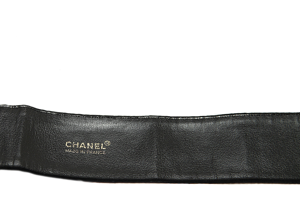Chanel Suede Large Pearl Belt  