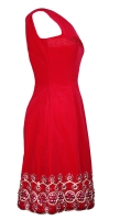 Lanvin Red Velvet Dress
