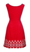 Lanvin Red Velvet Dress