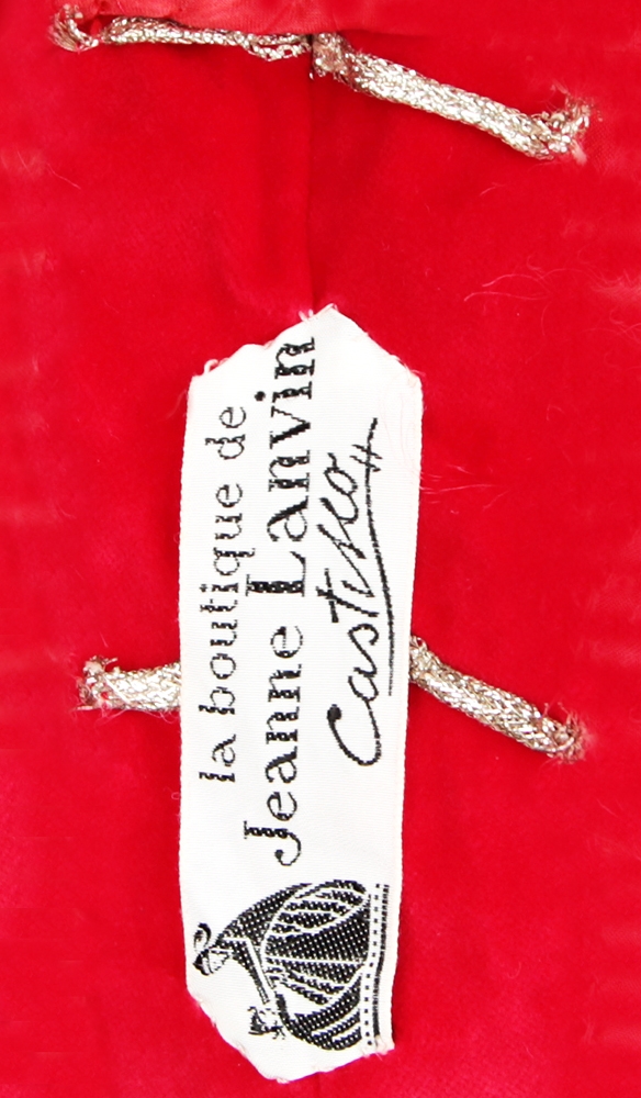 Lanvin Red Velvet Dress