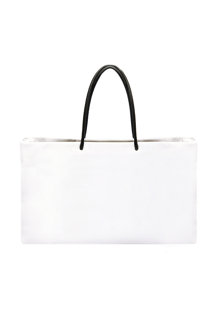 Chanel White Shopping Bag