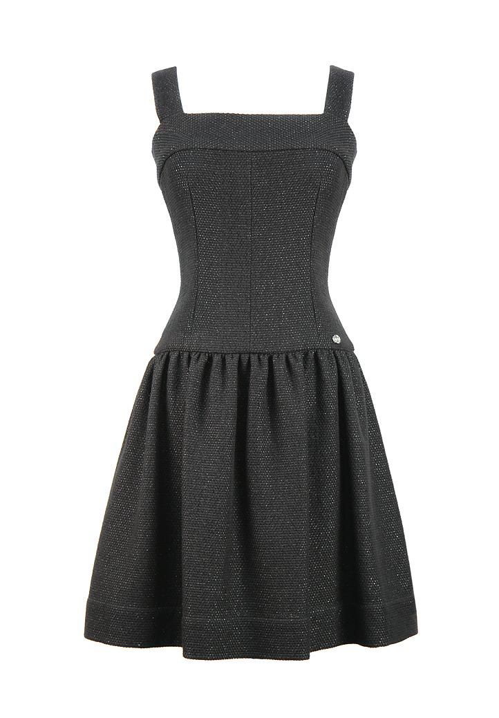 Chanel Tweed Black Dress