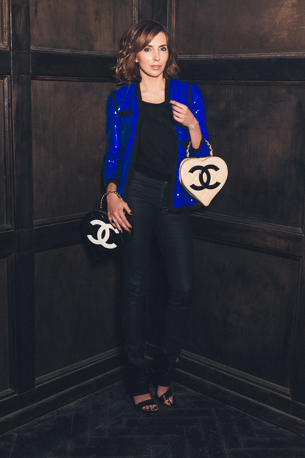 Chanel Patent Leather Heart Handbag