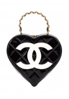 Chanel Patent Leather Heart Handbag