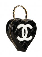 Chanel Patent Leather Heart Handbag