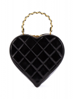Chanel Patent Leather Heart Handbag