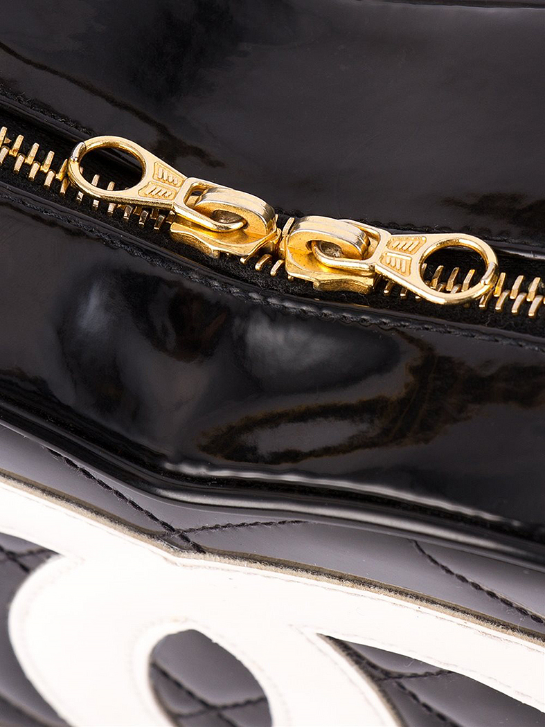 Chanel Patent Leather Heart Handbag