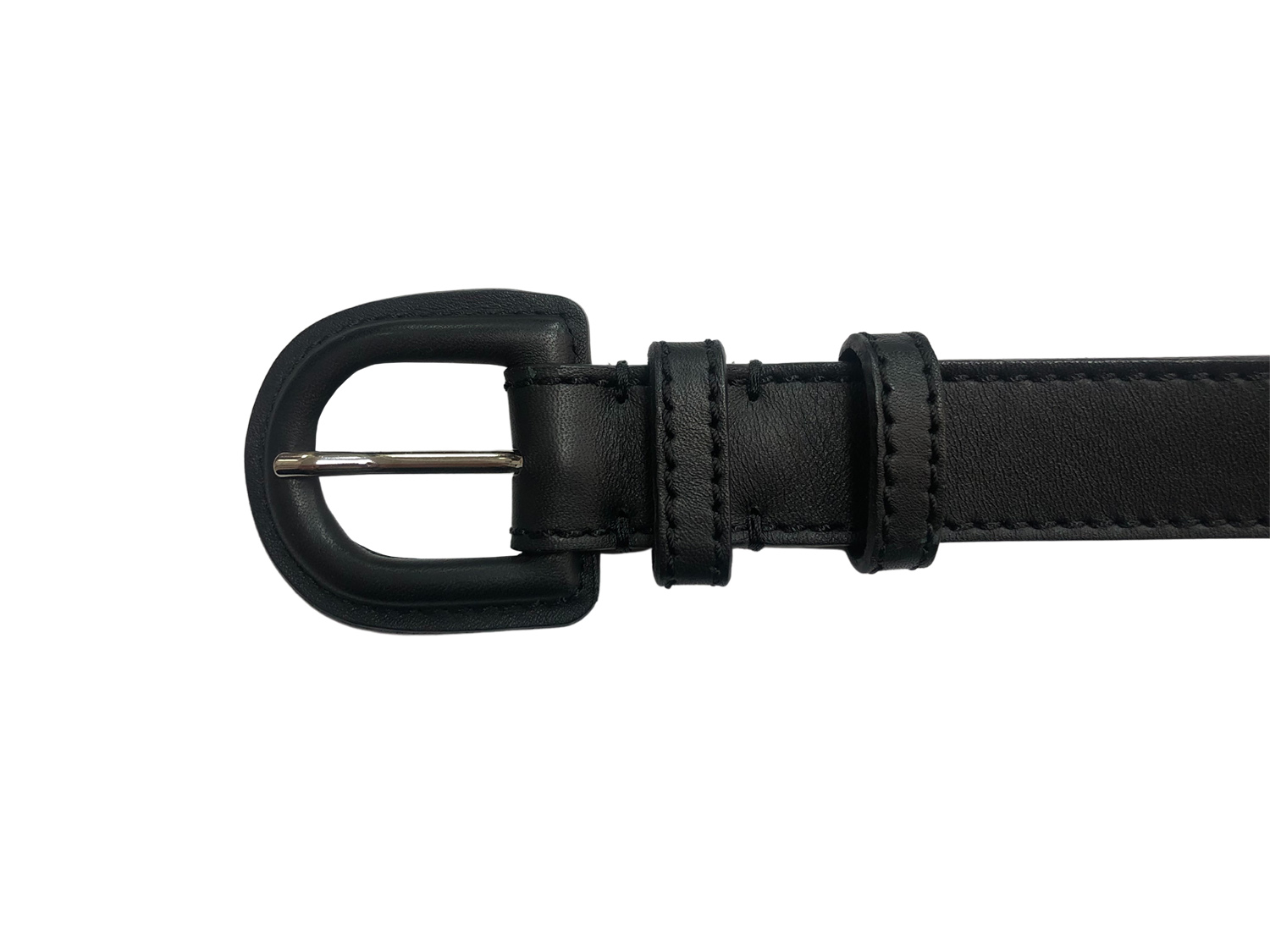 Christian Dior Black Leather Belt