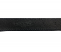 Christian Dior Black Leather Belt