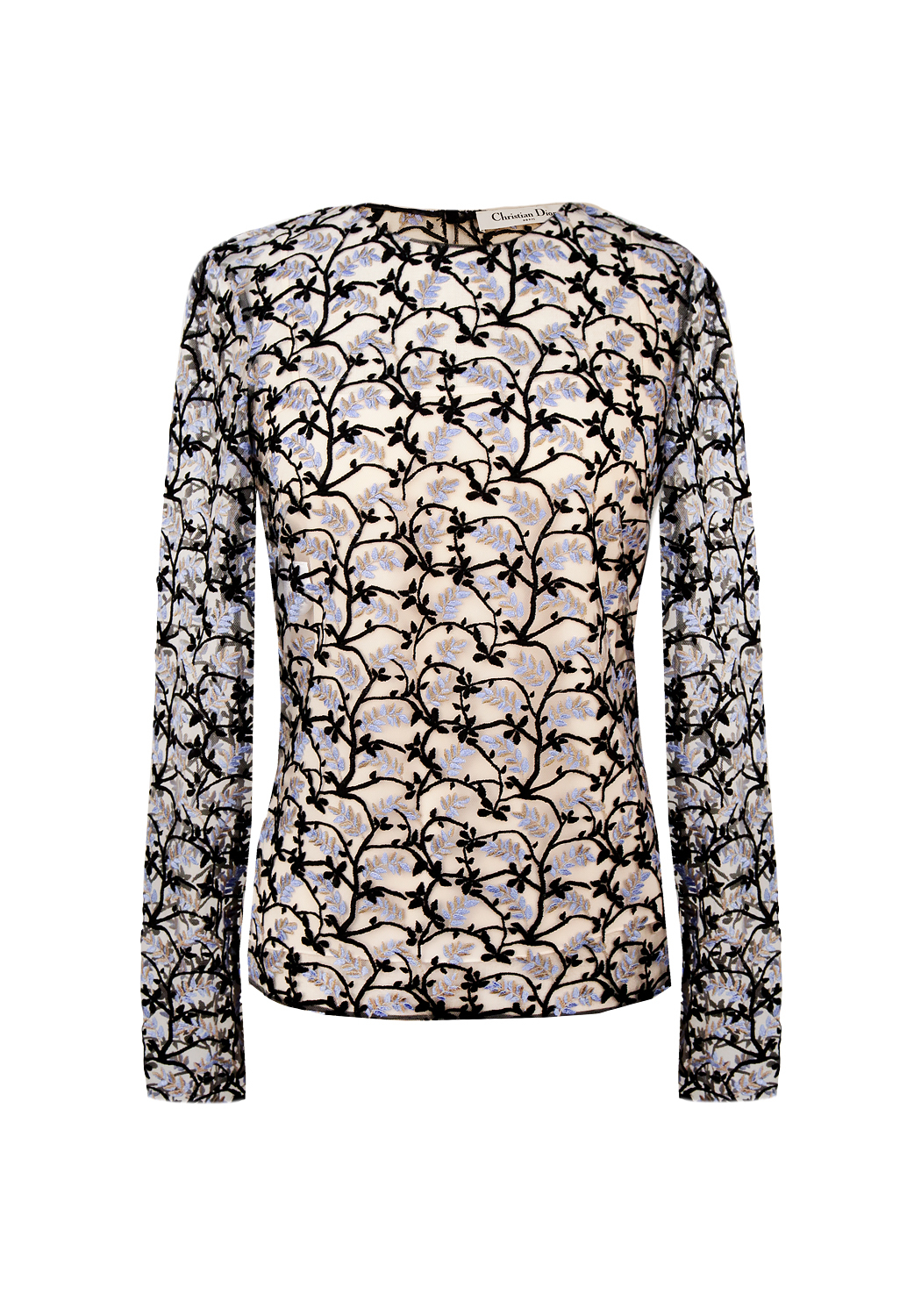 Christian Dior Flower Lace Top