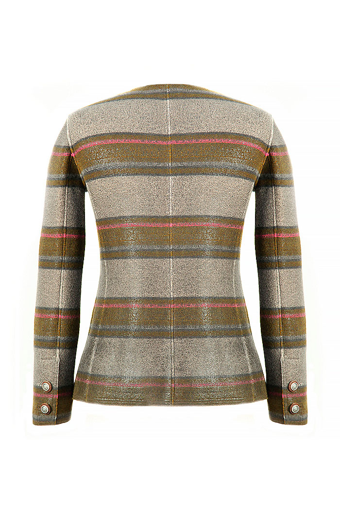 Chanel Striped Cashmere Jacket