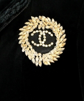 Chanel Black Velvet Suit