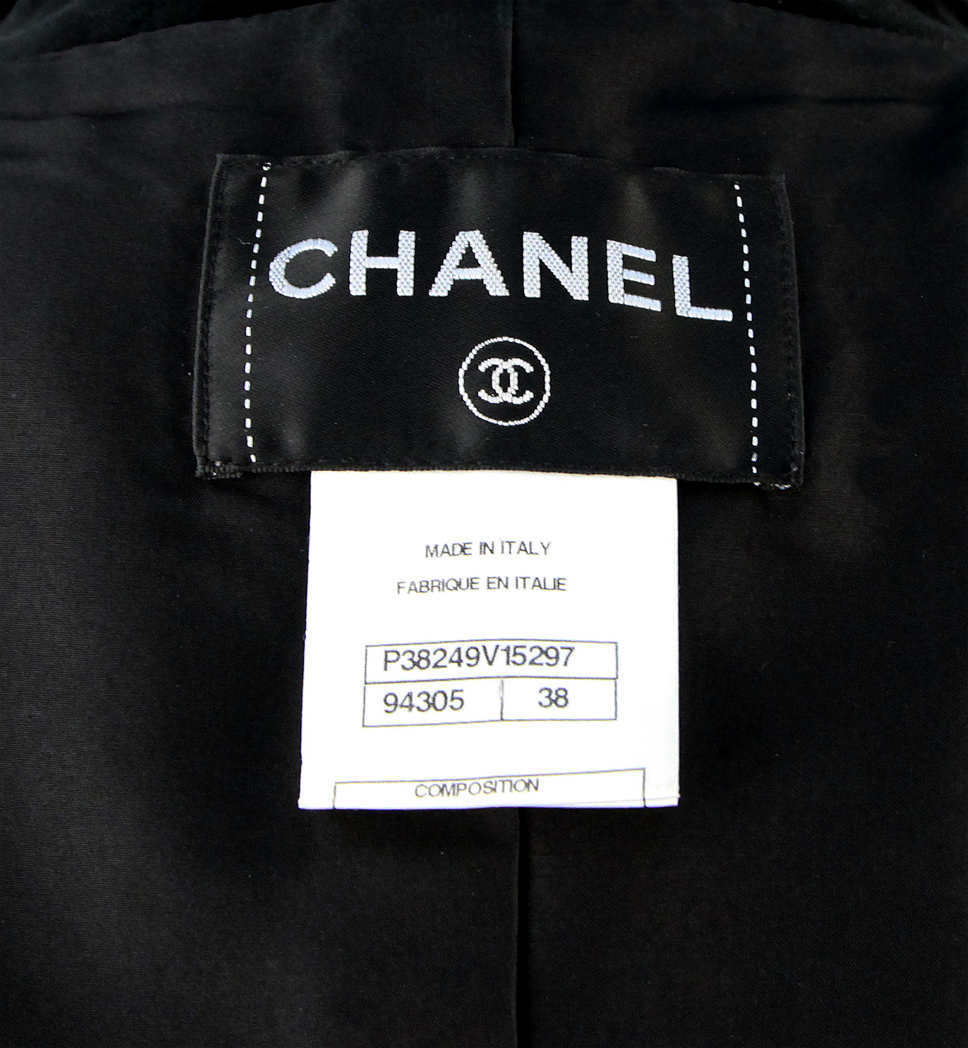 Chanel Black Velvet Suit