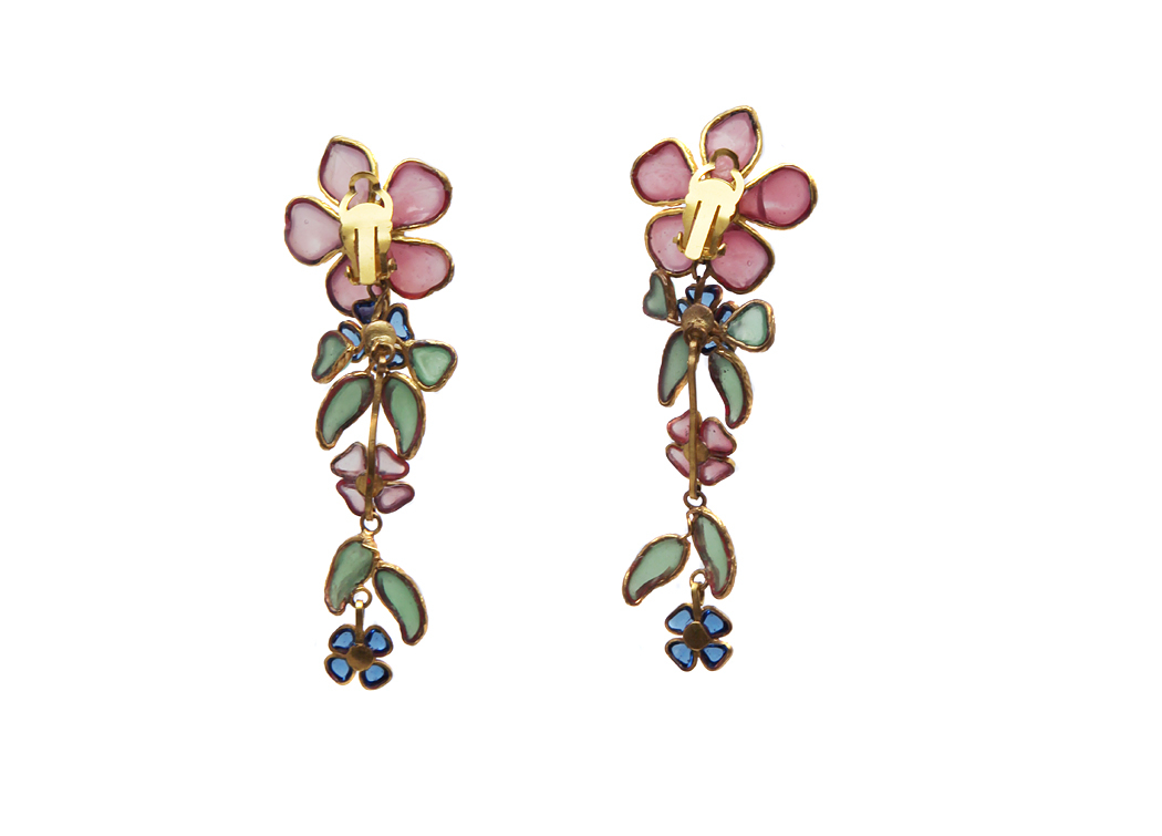 Chanel Couture Clip-On Earrings