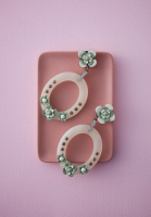 Prada Clip-on Earrings With Flowers