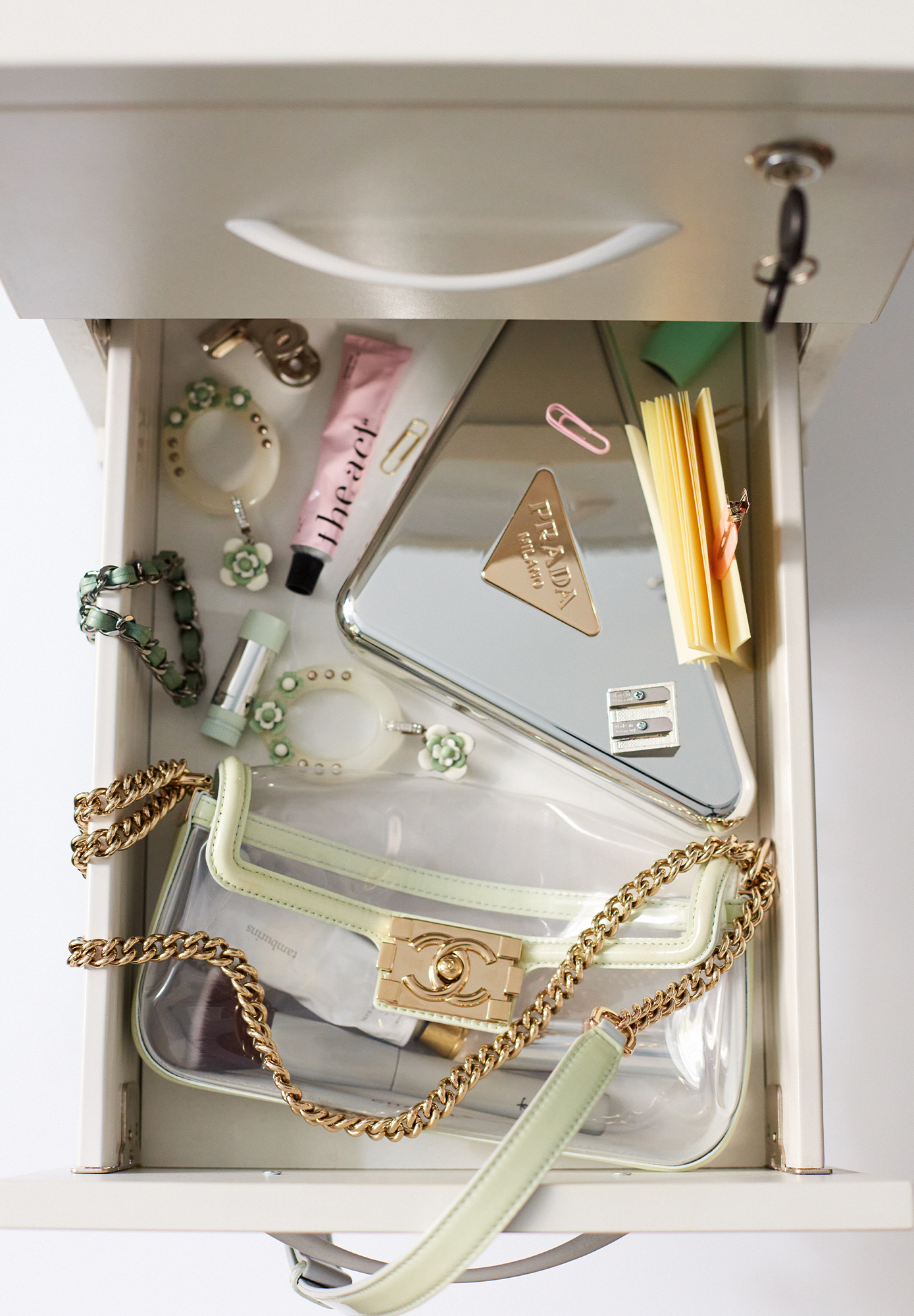 Prada Clip-on Earrings With Flowers