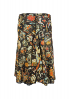 Jean Paul Gaultier Black Printed Skirt