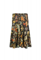 Jean Paul Gaultier Black Printed Skirt