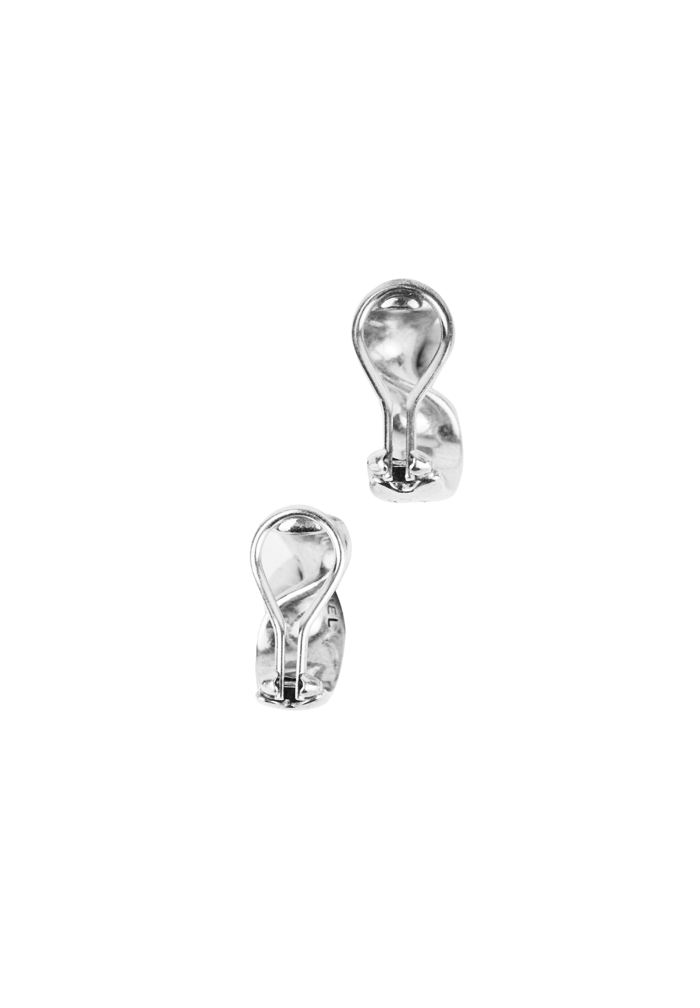 Chanel Silver Clip-on Earrings