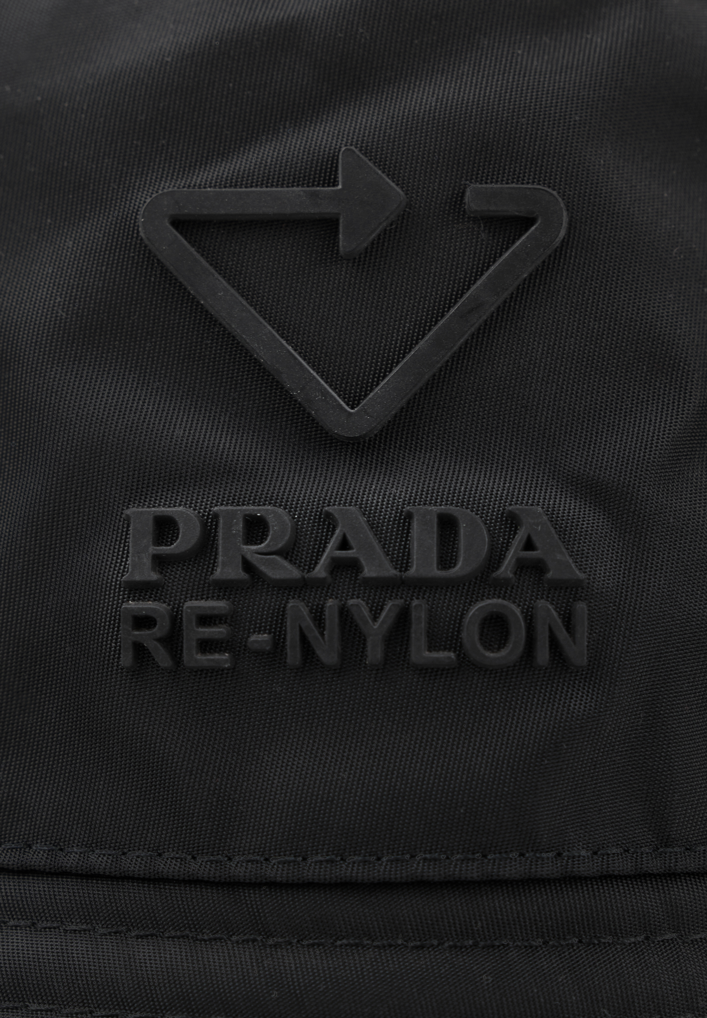 Prada Re-Nylon Black Panama Hat