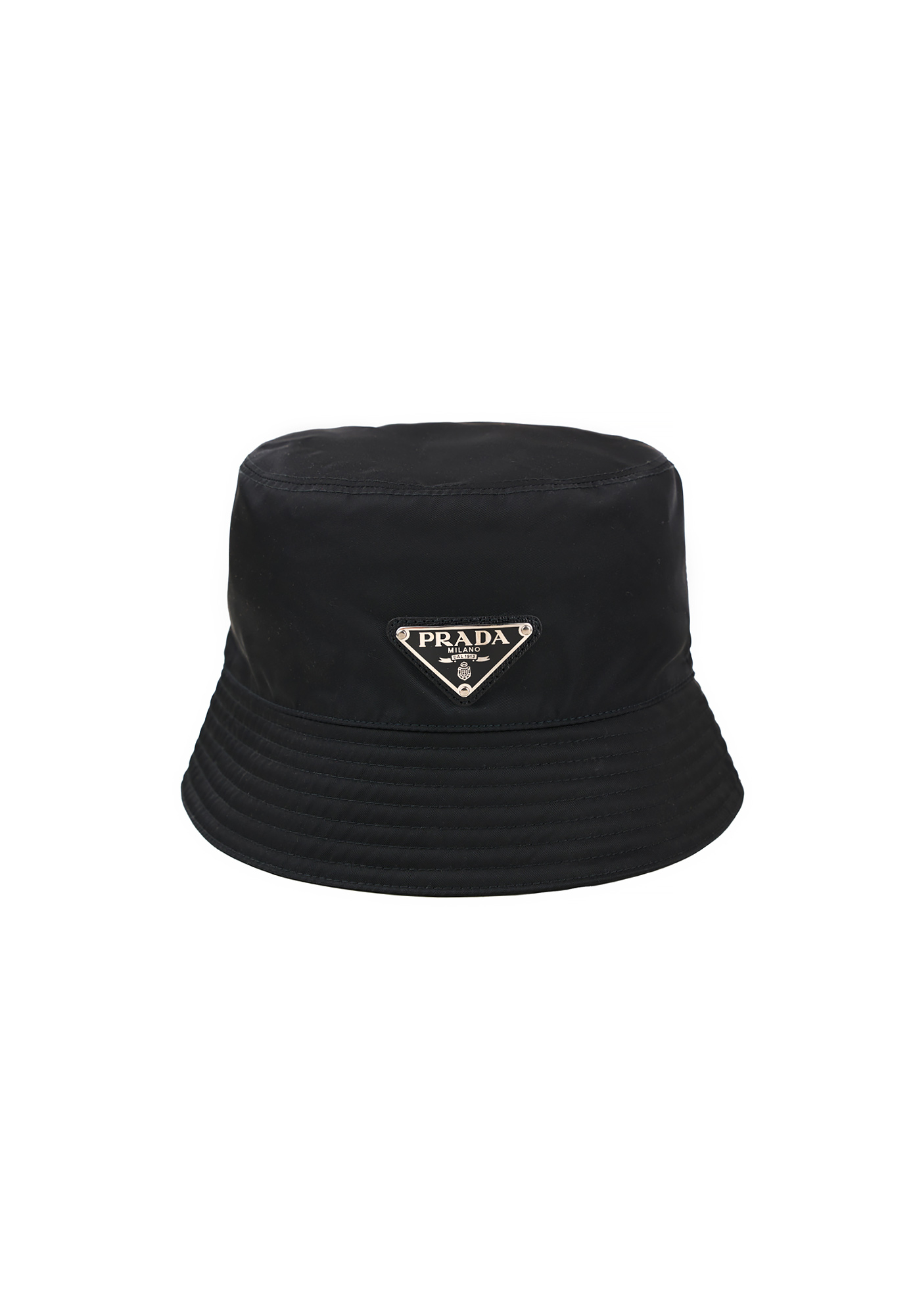 Prada Re-Nylon Black Panama Hat