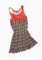 Chanel Multicoloured Dress With Fringes