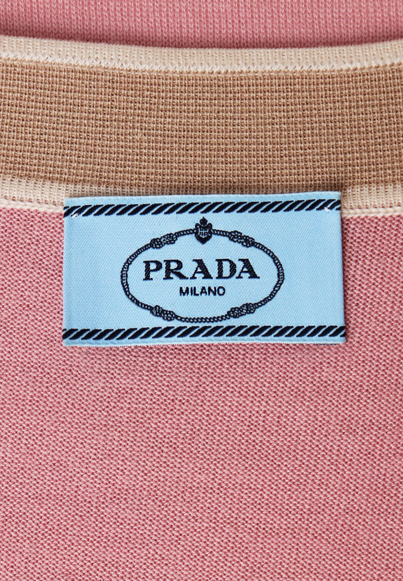 Prada Cropped Cardigan With Edging