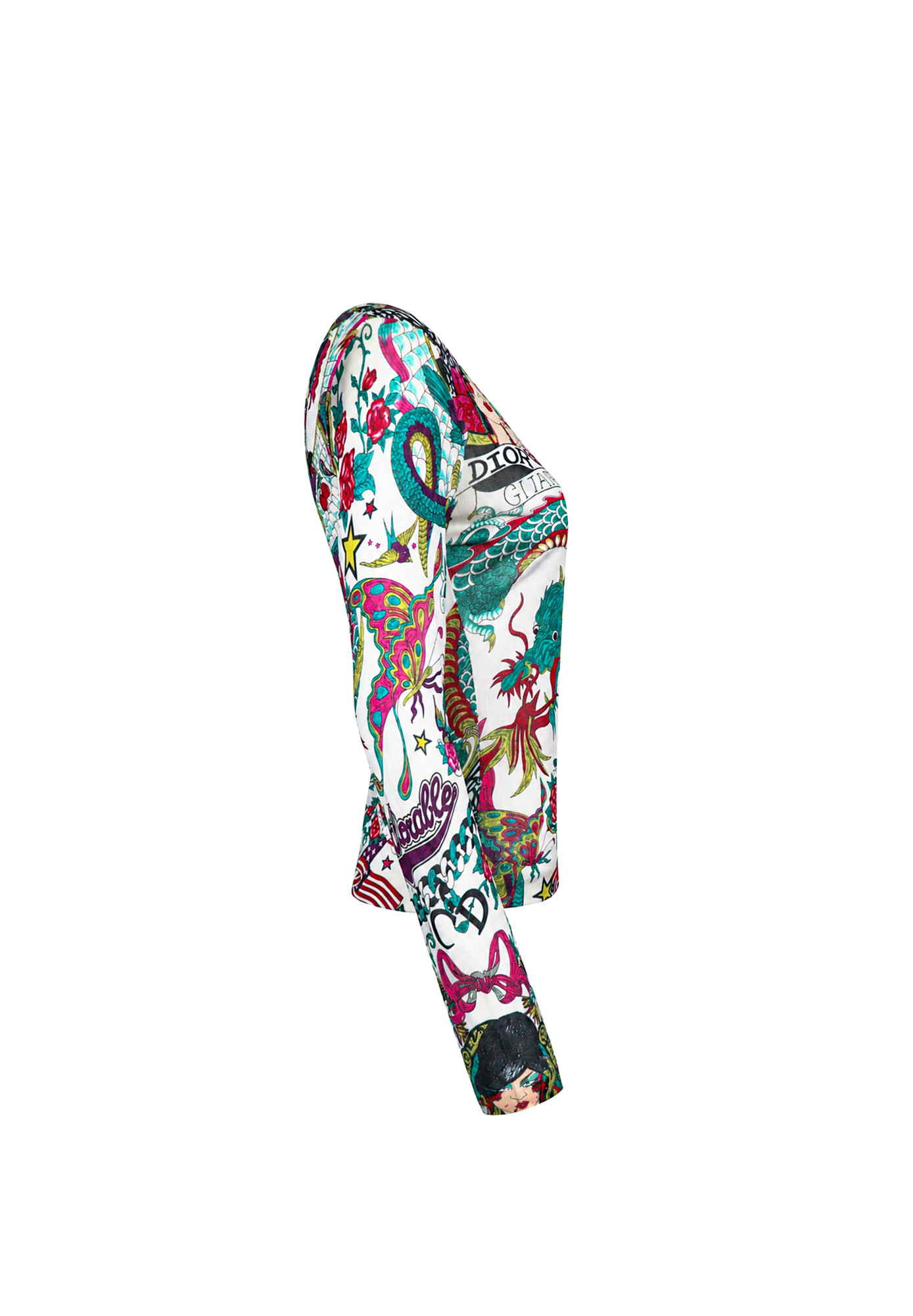 Christian Dior Top with Multicoloured Print