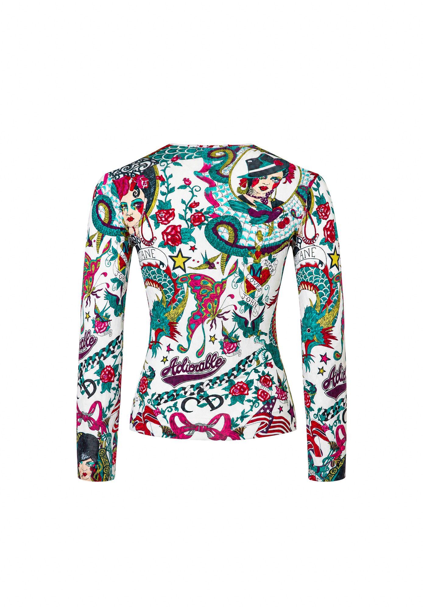 Christian Dior Top with Multicoloured Print