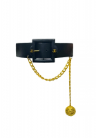 Chanel Medallion Leather Belt