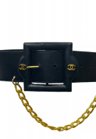 Chanel Medallion Leather Belt