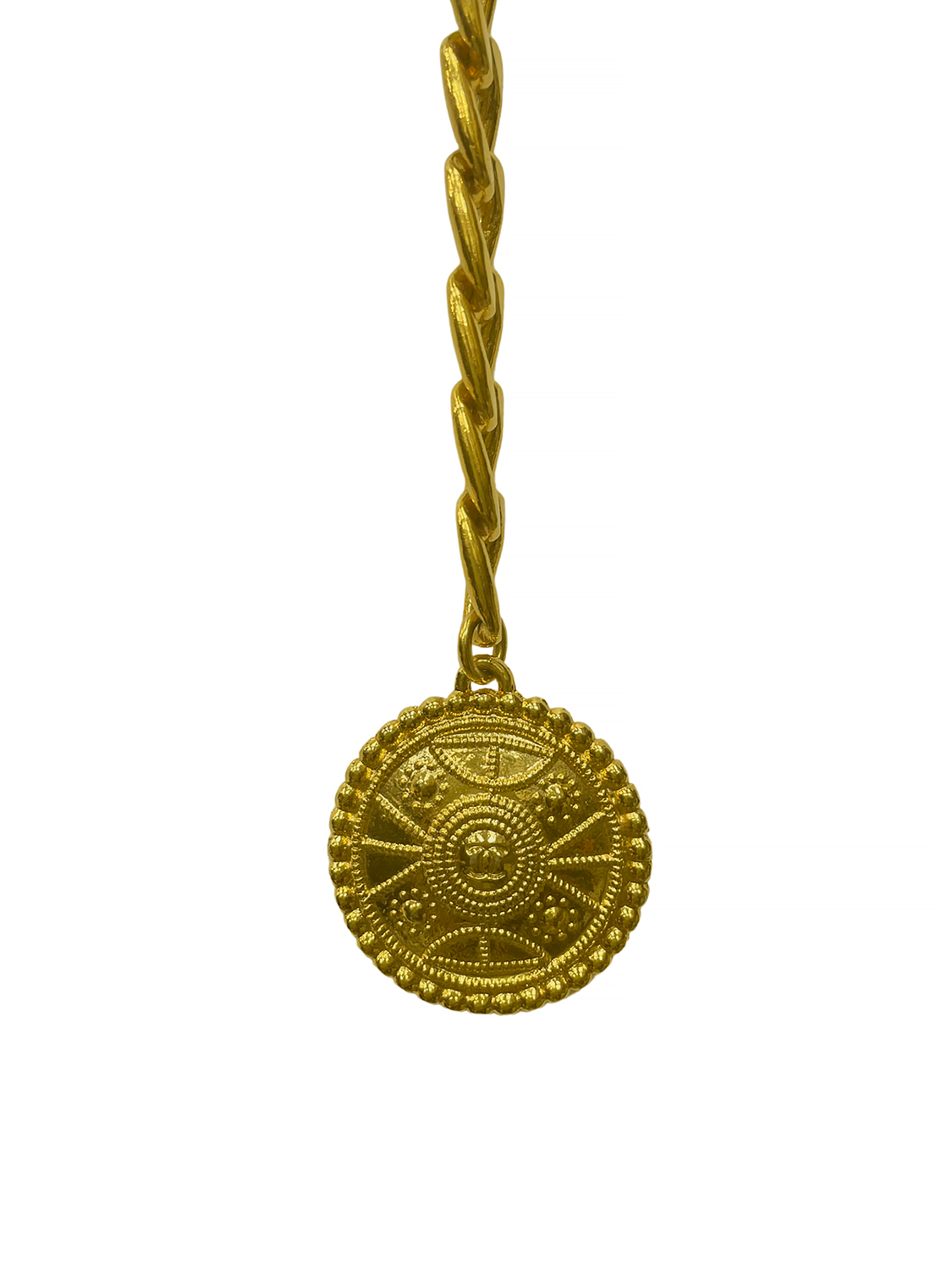 Chanel Medallion Leather Belt