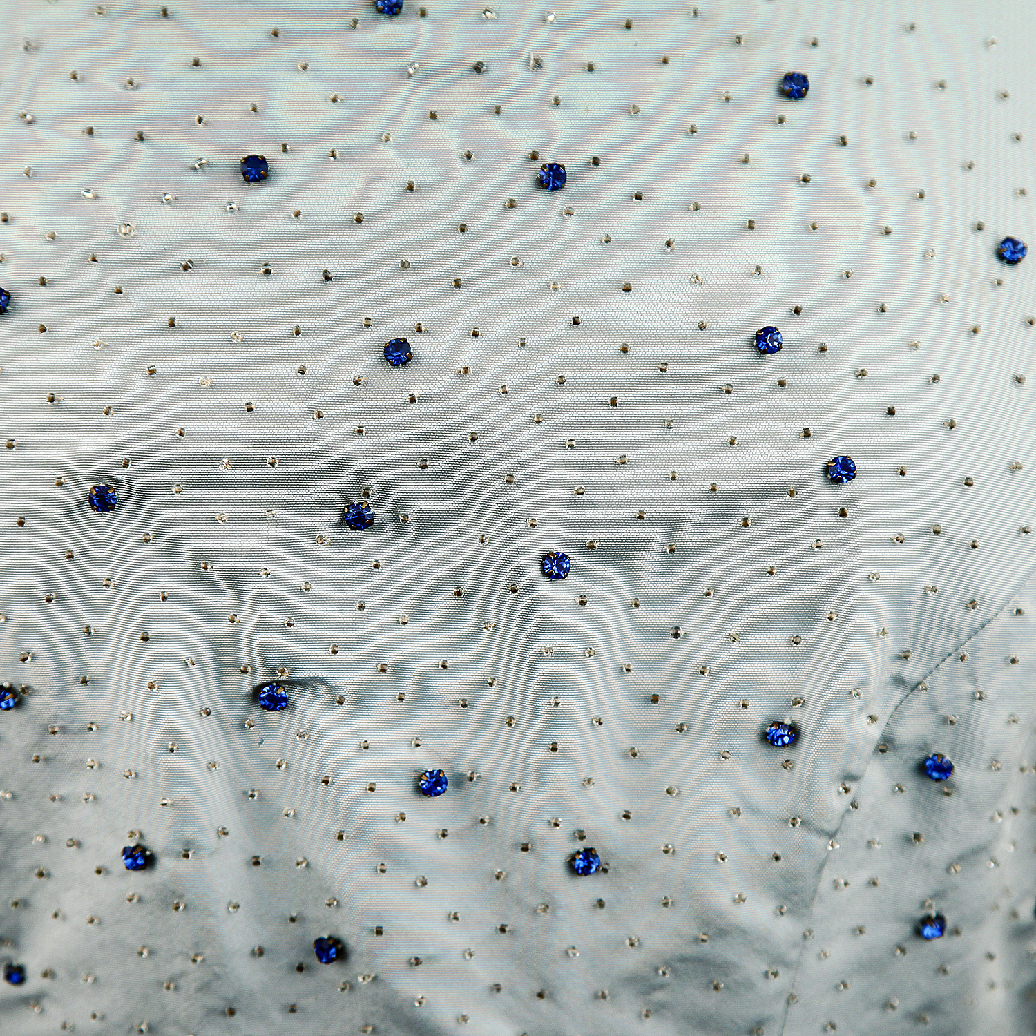 Lanvin Haute Couture Blue Silk Dress