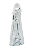 Lanvin Haute Couture Blue Silk Dress