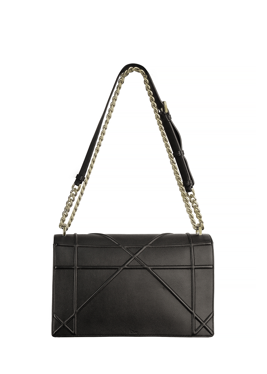 Christian Dior Diorama Black Leather Bag