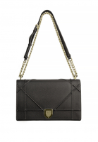 Christian Dior Diorama Black Leather Bag