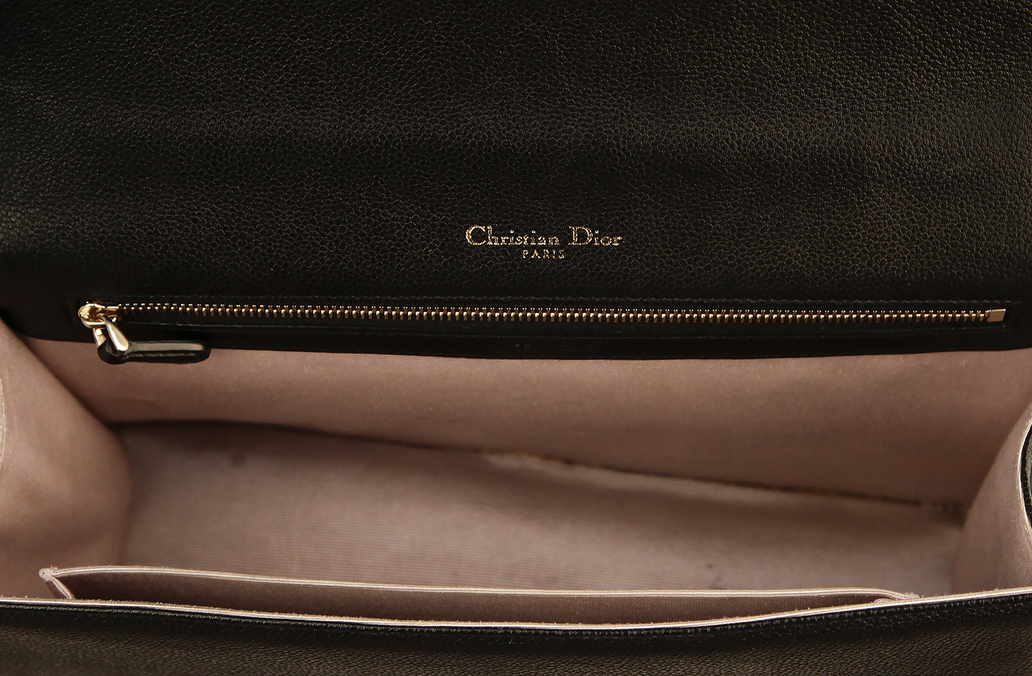 Christian Dior Diorama Black Leather Bag