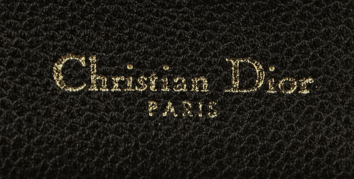 Christian Dior Diorama Black Leather Bag