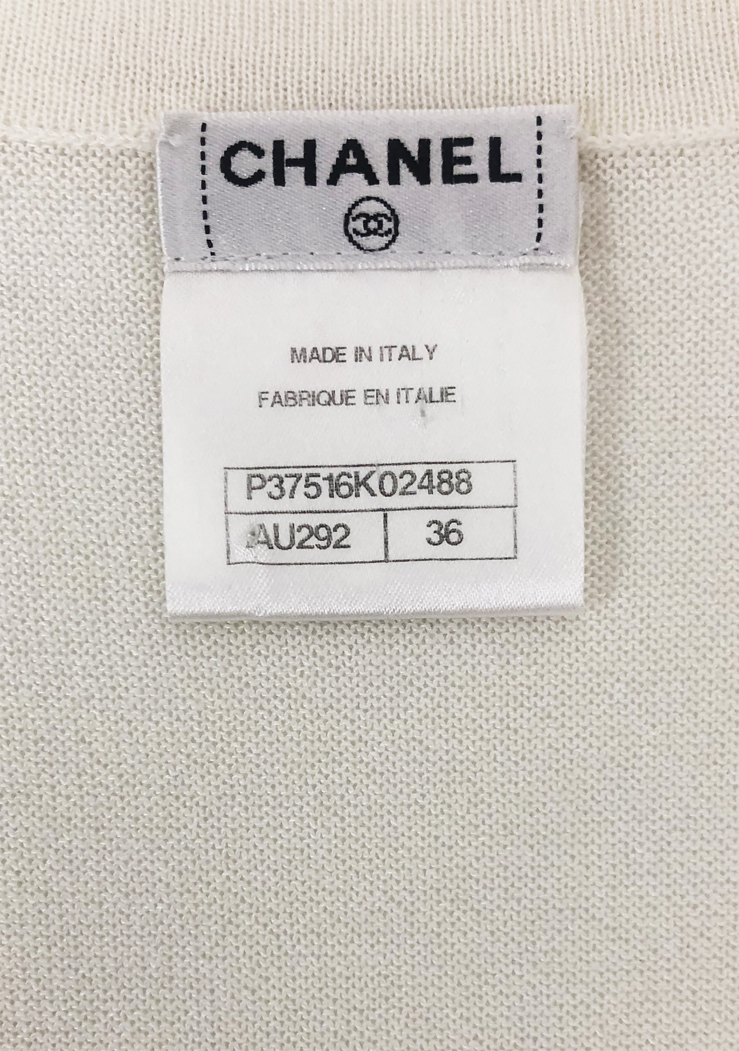 Chanel White Knitted Dress
