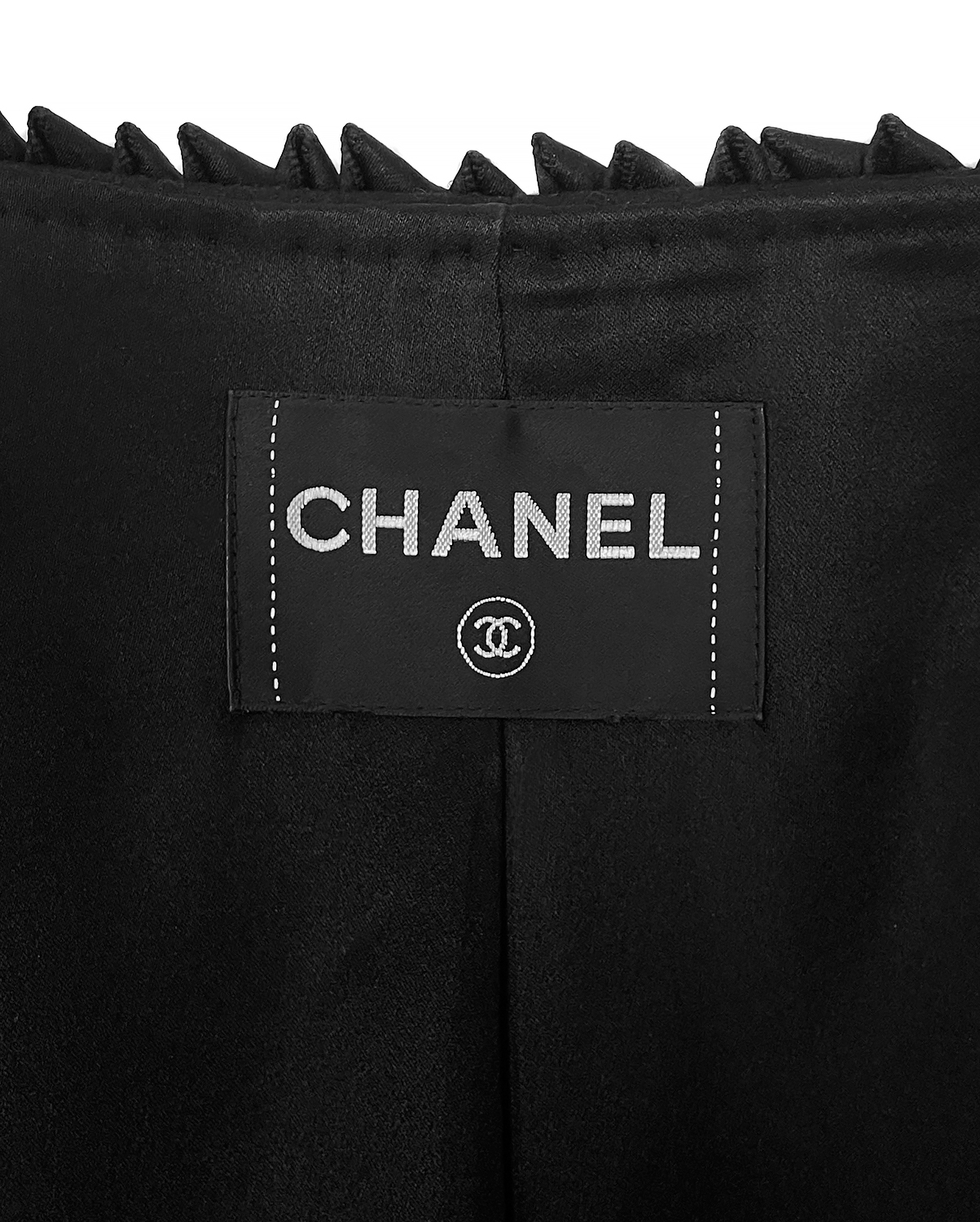 Chanel Black Piping Coat
