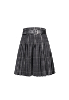 Christian Dior Pleated Check Skirt
