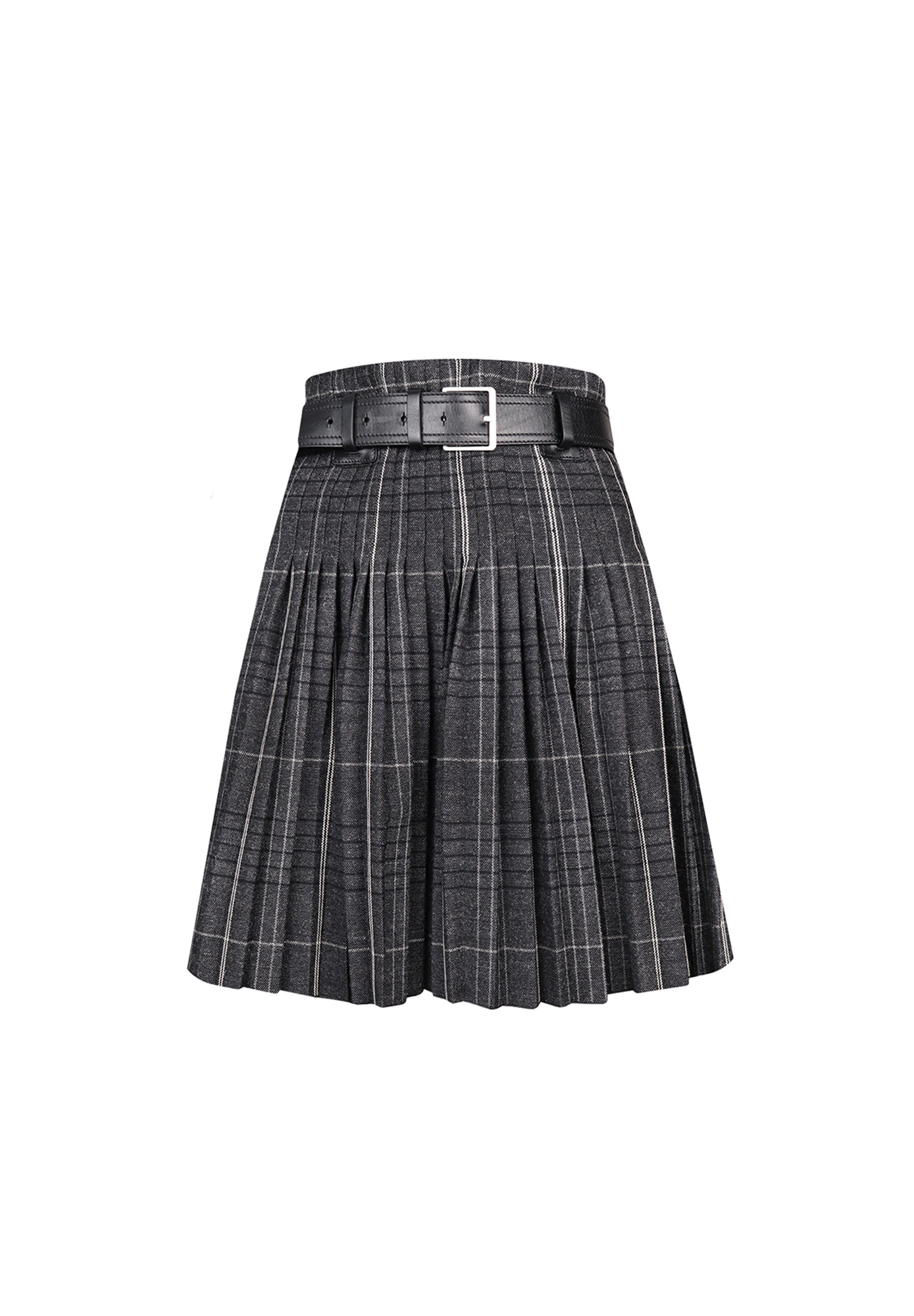 Christian Dior Pleated Check Skirt