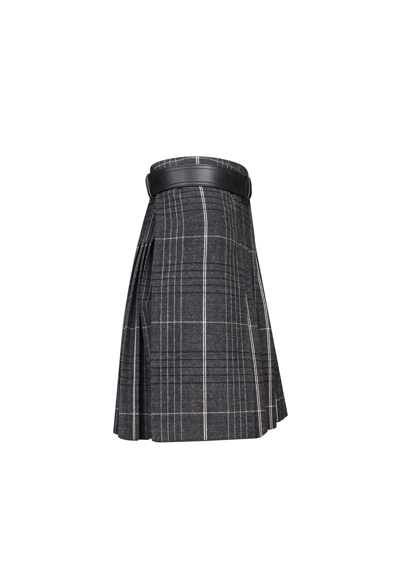 Christian Dior Pleated Check Skirt