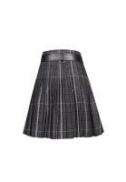 Christian Dior Pleated Check Skirt